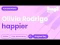 Download Lagu Olivia Rodrigo - happier (Piano Karaoke)