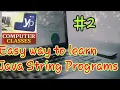 Java String programs for ICSE class X XI XII Students Java String program tips tricks