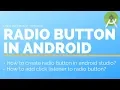 Learn android app development - Radio Button