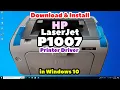 How to Download Install HP LaserJet P1007 Printer Driver Manually in Windows 10 PC or Laptop