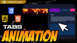 Ultimate Guide to Creating Smooth Tabs Animation with HTML CSS and JavaScript