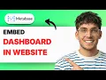 How to Embed a Metabase Dashboard in a Website 2026 Full Guide