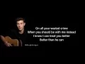 Shawn Mendes - Treat You Better Lyrics