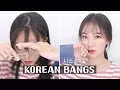 KOREAN SEE THROUGH BANGS TUTORIAL