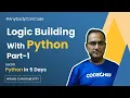 Logic building with Python-1 Python Tutorial for Beginners Arnab Sir