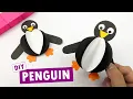DIY Winter Decor Penguin Paper Craft DIY Paper Craft Ides