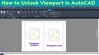 how to unlock viewport in autocad how to lock viewport in autocad