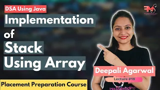 Stack using Array Concept Java Code Time Complexity DSA using Java
