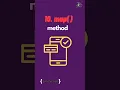 10 map method - Array methods in JavaScript Part-10 JavaScript Tutorial in 1 minutes