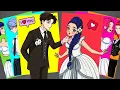 [🌈Paper diy🌈] KPOP DEMON HUNTERS Wedding - HUNTRIX RUMI and SAJA BOYS Love Story | Sticker Book DIY