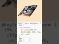 CSS clip path polygon animation