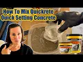 How To Mix Quikrete Quick Setting Cement - Easy Guide