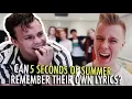 Lagu Can 5SOS Remember Their Own Lyrics?