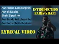 INTRODUCTION FARIS SHAFI