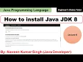 How to Install Java JDK 8 on Windows Java Programming Language Java