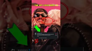 That Kiss Lyrics Hints Of Bruno To Rosé Tho Rose Brunomars Apt 