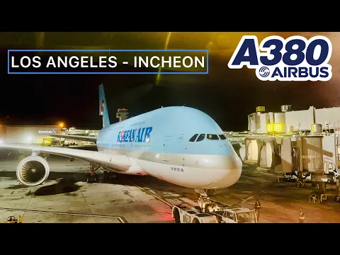 Download MP3 KOREAN AIR AIRBUS A380-800 ECONOMY LOS ANGELES - INCHEON