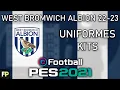 PES 2021 - Uniformes/kits West Bromwich Albion (22-23) Xbox