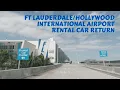 Ft International Airport Rental Car Return from the North on Highway 95