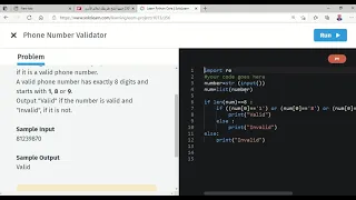 Part 16 1 Python Regular Expressions Phone Number Validator through SoloLearn in python