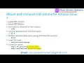 AWS EC2 Amazon Linux Image Mount and Unmount Additional EBS Volumes