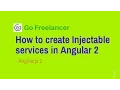 How to create Injectable services in Angular 2