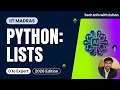 Master Python Lists Python Data Science Basics by IIT Madras Alumnus