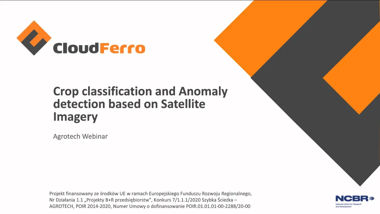 Agrotech Webinar: Crop Type Classification
