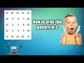 How to print one of the difficult numbers pattern in C language Way To Tech