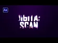 Digital Scan Text Reveal Animation in After Effects - After Effects Tutorial