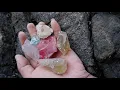 Download Lagu Citrine/green crystal/red agate/gemstone, the harvest in the quartz mine is amazing