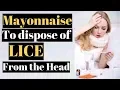 Mayonnaise to dispose of LICE from the Head