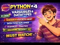 Python Variables Data Types Zero to Hero In Hindi