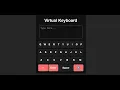 Virtual keyboard with html css js