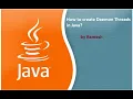JAVA FAQ 72 How to create Daemon threads in Java