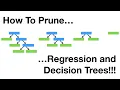 How to Prune Regression Trees Clearly Explained