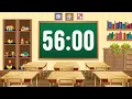 56 Minute Timer with Fun Playful Kids Music Instrumental Countdown