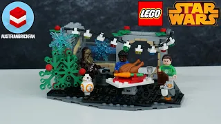 LEGO Star Wars 40658 Millennium Falcon Holiday Diorama - LEGO Speed Build Review