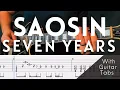 Lagu Saosin- Seven Years Cover (Guitar Tabs On Screen)
