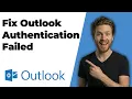 How To Fix Outlook Authentication Failed Easy Guide
