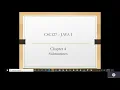 Java I Chapter 4 Class 1 Part 1 Methods