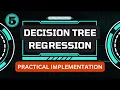 DECISION TREE REGRESSION IN HINDI MACHINE LEARNING COURSE 2023 Beginners