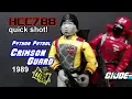 HCC788 quik shot 1989 Python Patrol CRIMSON GUARD v2 - Vintage G I joe toy review