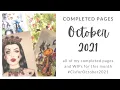 My October 2021 Completed Adult Coloring Pages