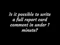 PrestoGrade - Report Card Comments in under 1 Minute