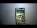 Gauss Jordan elimination result only using system of linear equation in casio fx 991ES Calculator