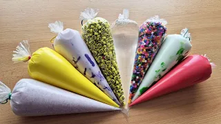 NEW!! Making Crunchy Slime with Piping Bags #2