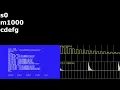 MSX Basic MML Sound Oscilloscope view