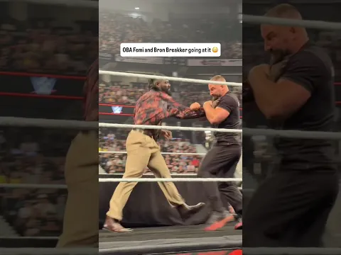Oba Femi and Bron Breakker got into a HUGE brawl 😳🔥