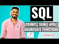 SQL COUNT SUM AVG Functions SQL Aggregate Functions SQL Tutorial for beginners